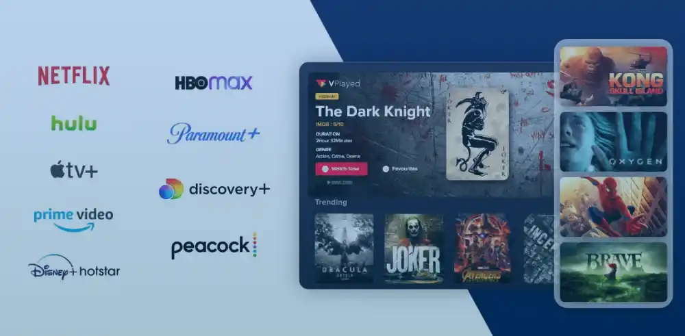 Strong 8K TV streaming entertainment artwork